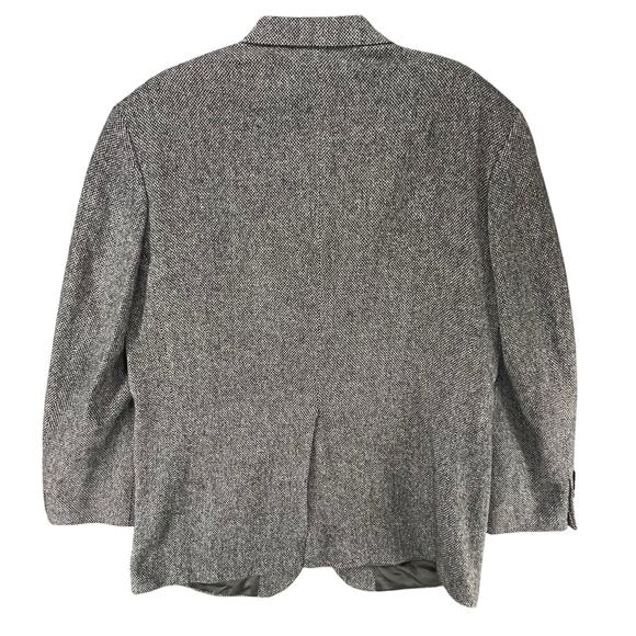 Lands End Sport Coat Jacket Mens 41R Gray Lambswool Tweed Lined Classic Business - Picture 5 of 16